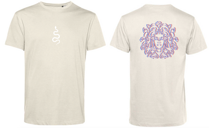 T-Shirt Medusa Stampa Bianca 3D