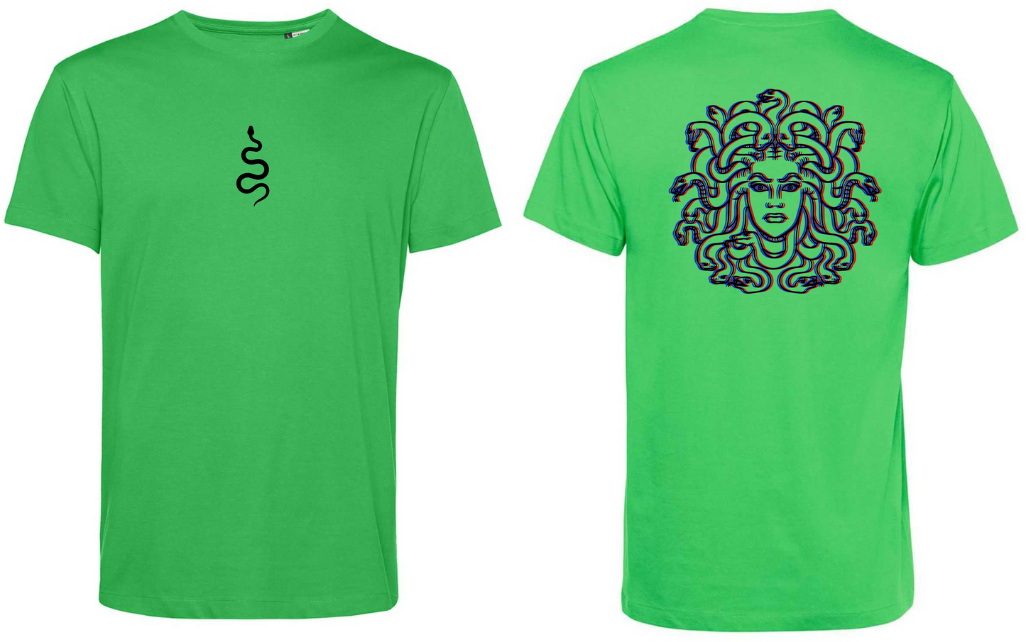 T-Shirt Medusa Stampa Nera 3D