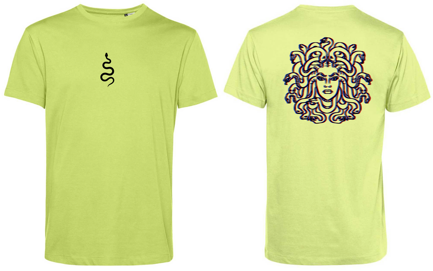 T-Shirt Medusa Stampa Nera 3D