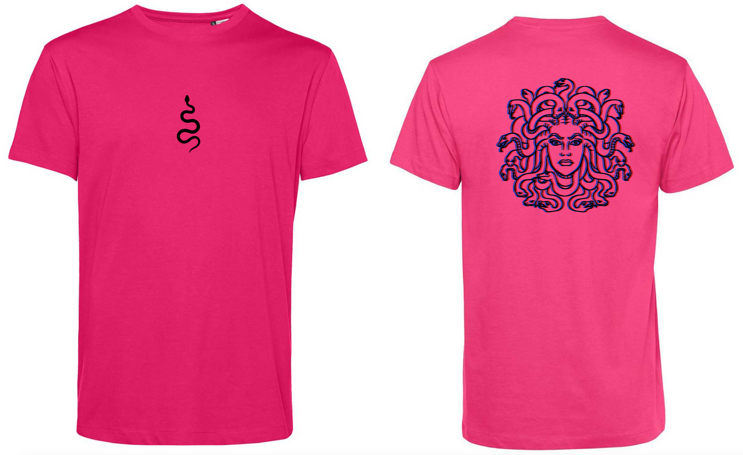 T-Shirt Medusa Stampa Nera 3D