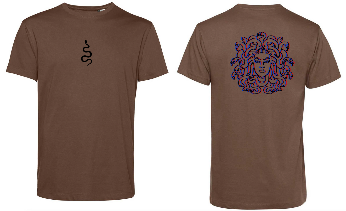 T-Shirt Medusa Stampa Nera 3D