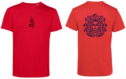 T-Shirt Medusa Stampa Nera 3D