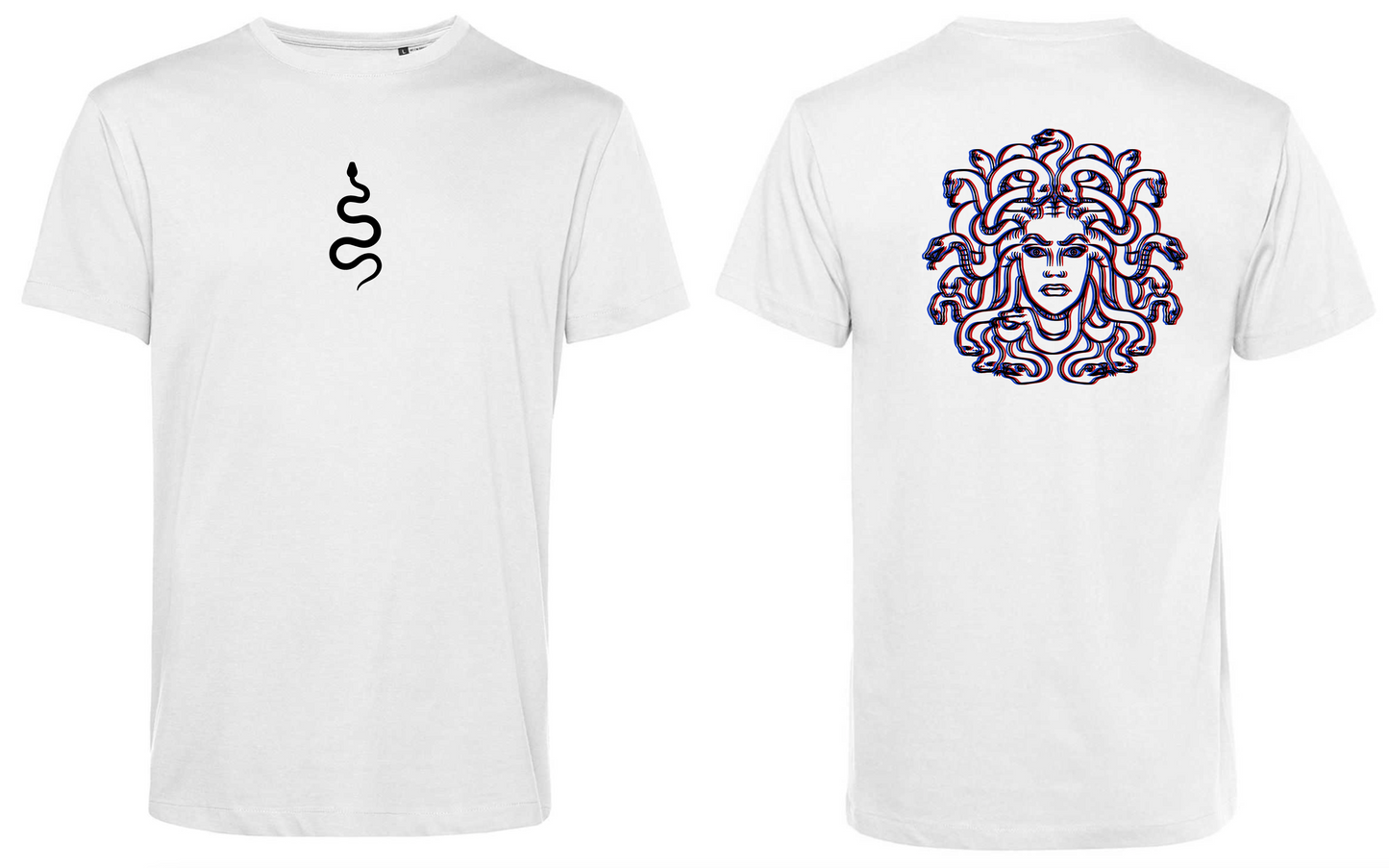 T-Shirt Medusa Stampa Nera 3D