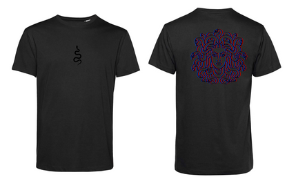 T-Shirt Medusa Stampa Nera 3D