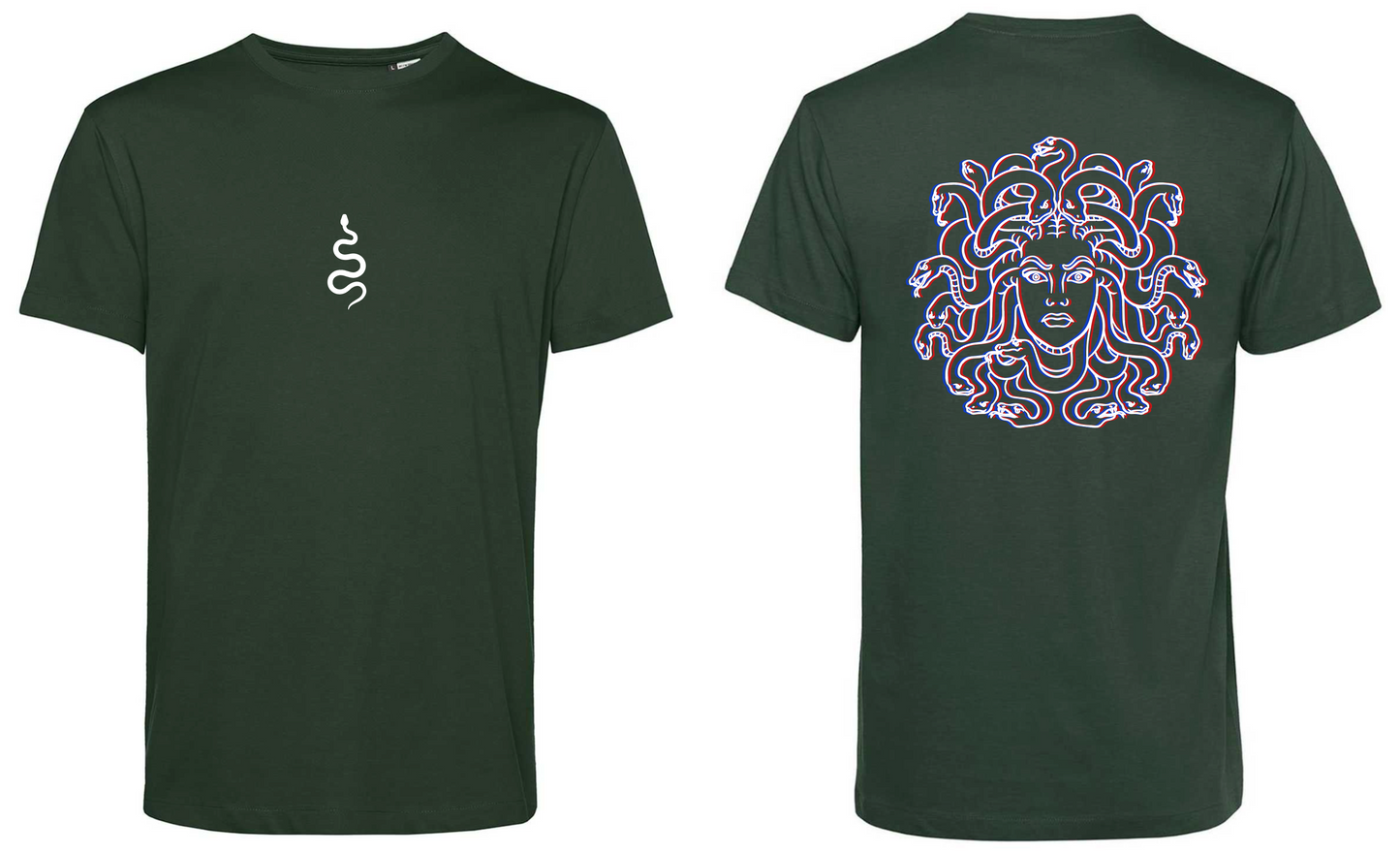 T-Shirt Medusa Stampa Bianca 3D