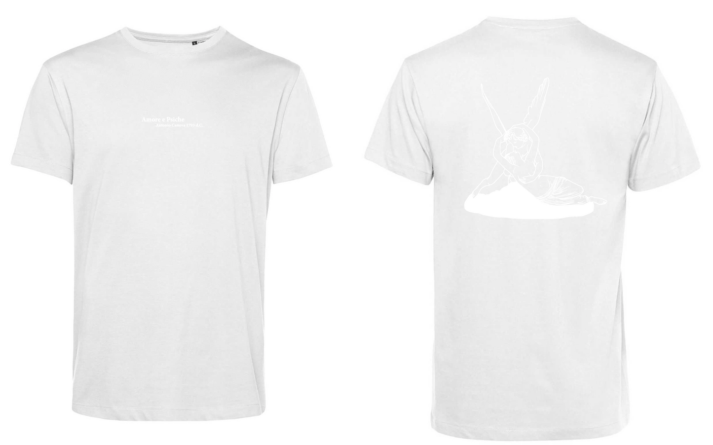 T-Shirt Amore Psiche Stampa Bianca