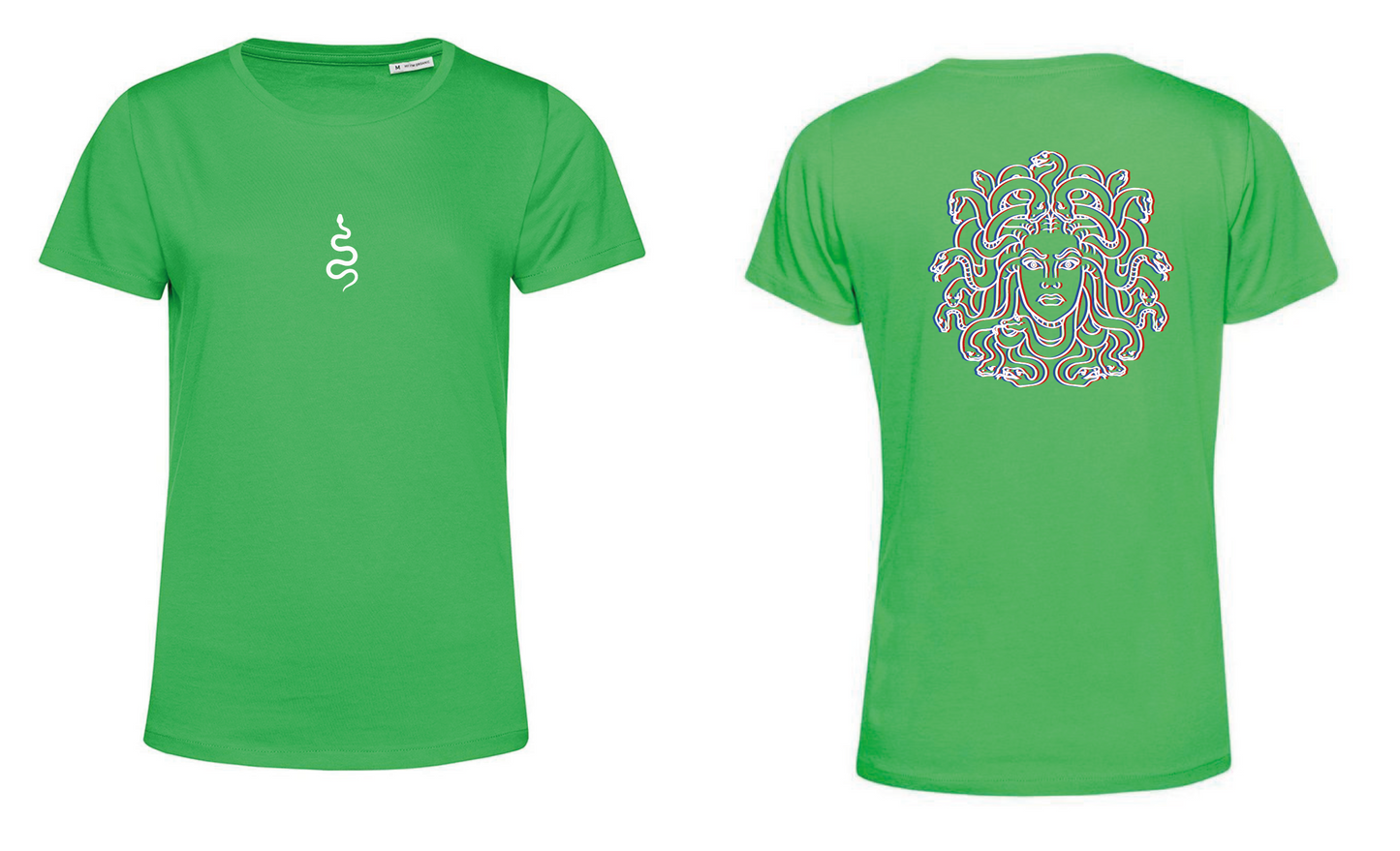 T-Shirt Medusa Stampa Bianca 3D