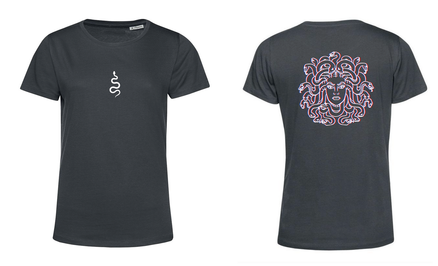 T-Shirt Medusa Stampa Bianca 3D