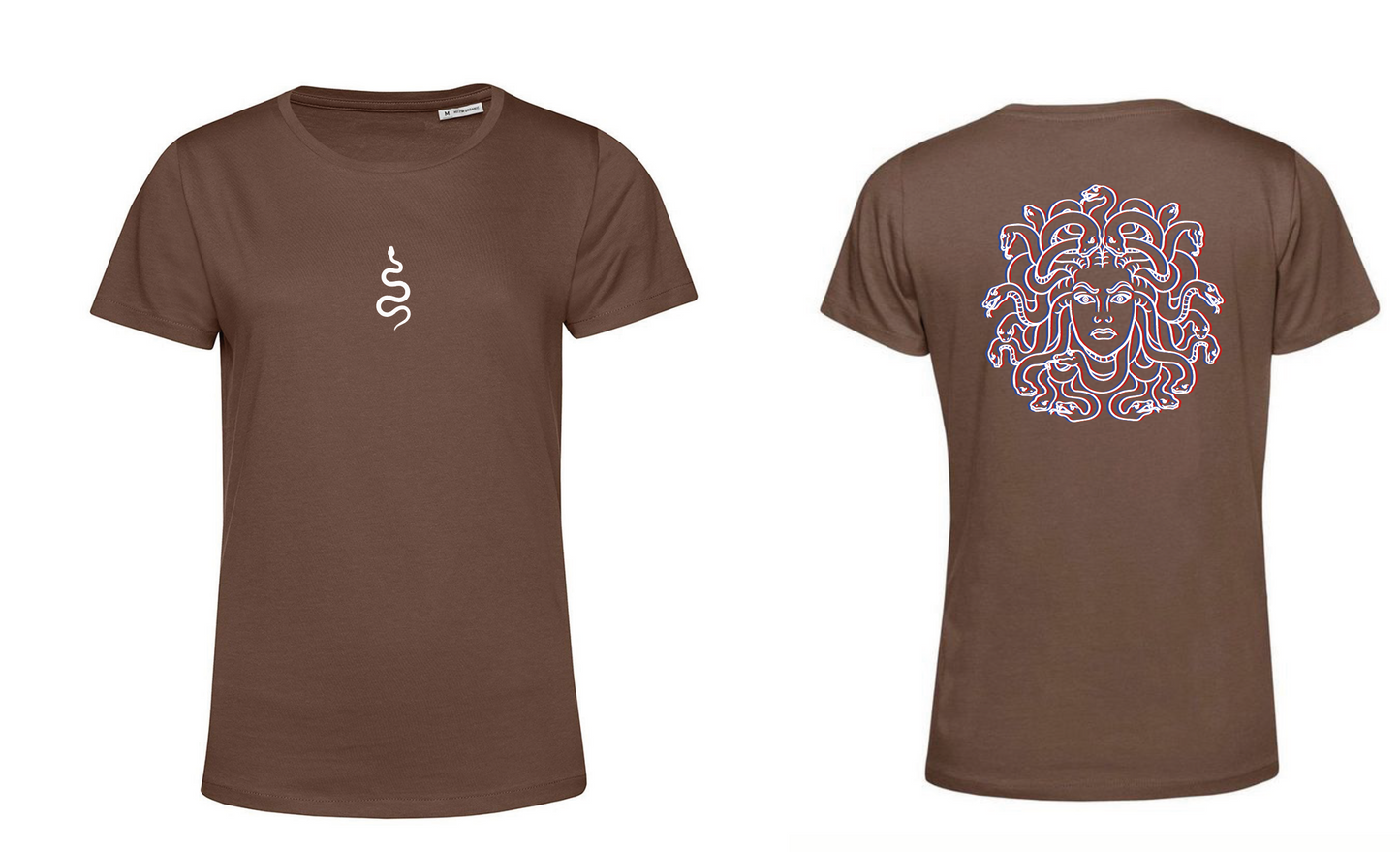 T-Shirt Medusa Stampa Bianca 3D