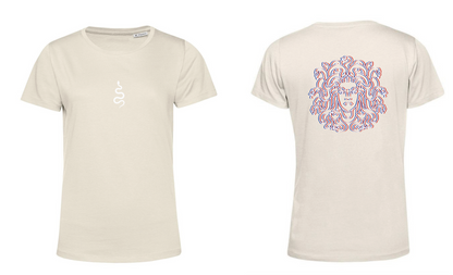 T-Shirt Medusa Stampa Bianca 3D