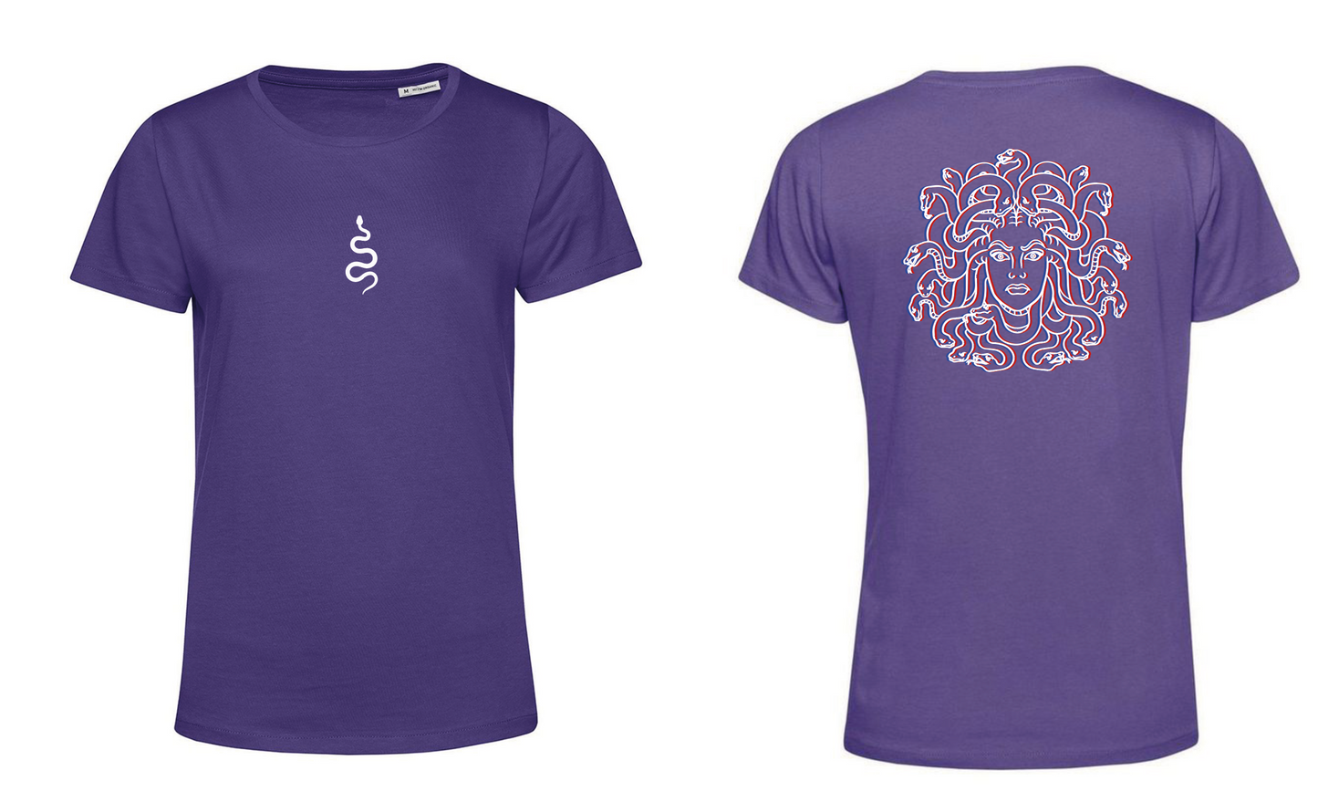 T-Shirt Medusa Stampa Bianca 3D