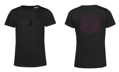 T-Shirt Medusa Stampa Nera 3D