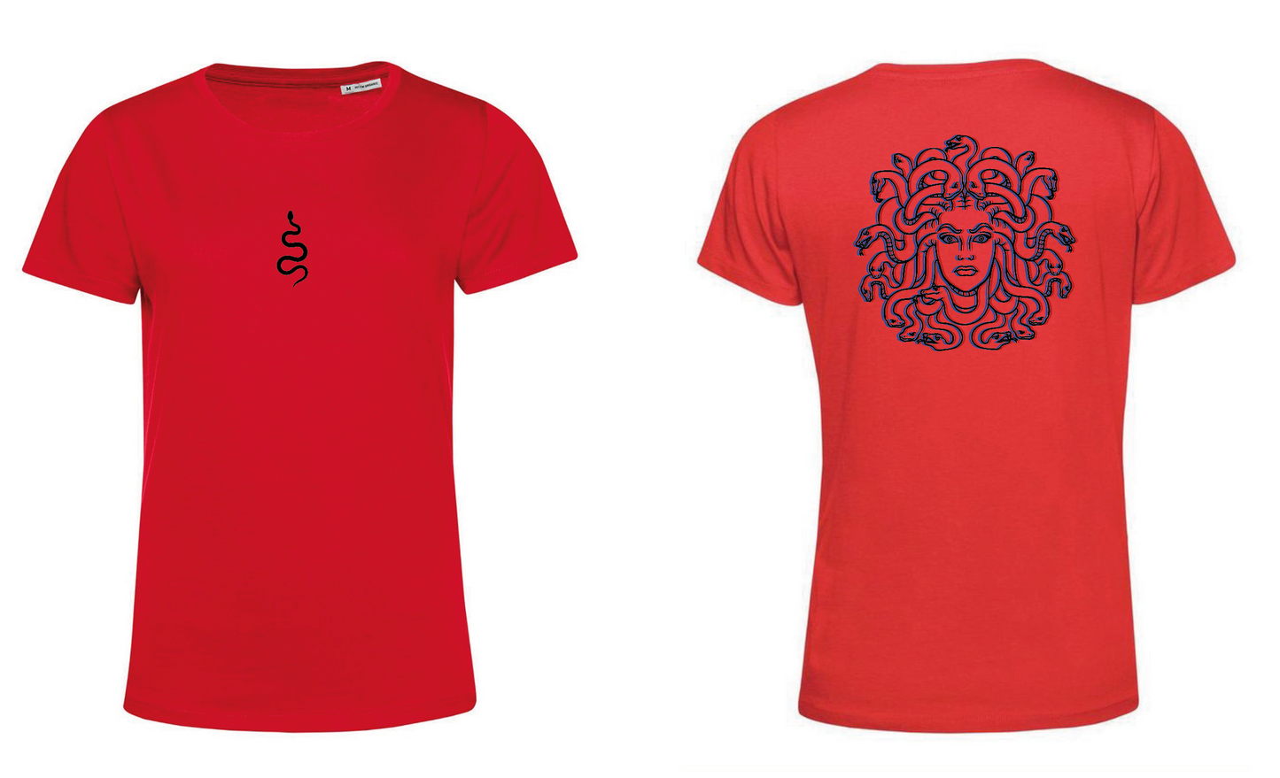 T-Shirt Medusa Stampa Nera 3D