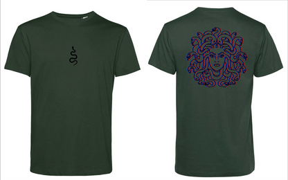 T-Shirt Medusa Stampa Nera 3D